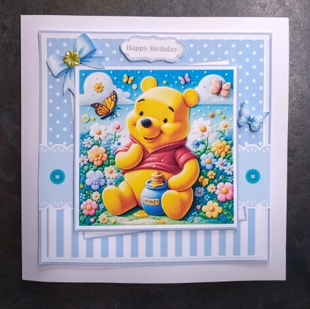 Pooh Bear And Friends Card & Toppers Set by Jackie Odonnell