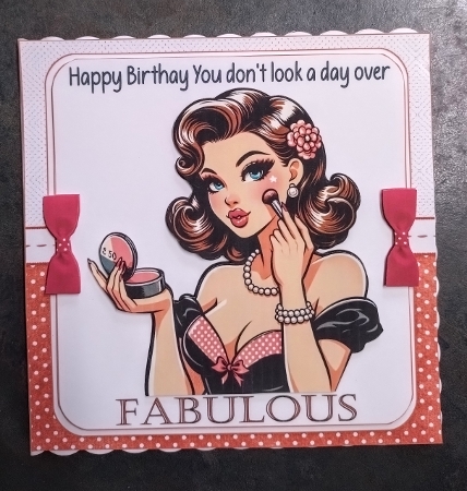 7x7 Retro fabulous birthday wishes choice of four mini kit by Jackie Odonnell