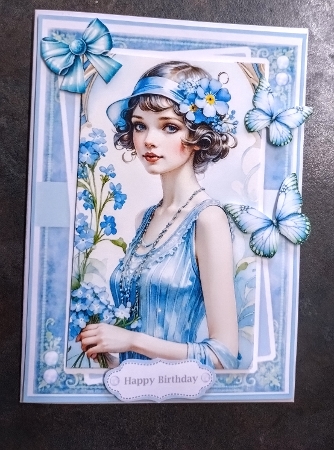 Art Deco Spring Lady by Jackie Odonnell