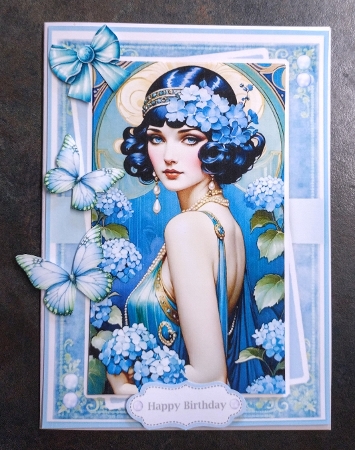 Art Deco Spring Lady 2 by Jackie Odonnell