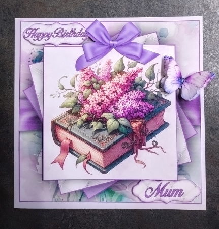 Books & Flowers Mini Kit 2 7X7 by Jackie Odonnell
