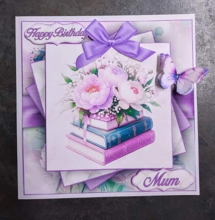 Books & Flowers Mini Kit 2 7X7 by Jackie Odonnell