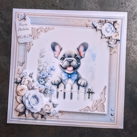 Paw Prints (French Bulldog) by Jackie Odonnell