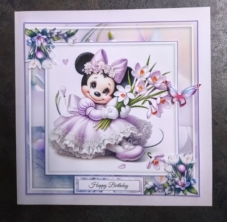 Minnie With Crocus & Snowdrops Mini Page Kit by Jackie Odonnell