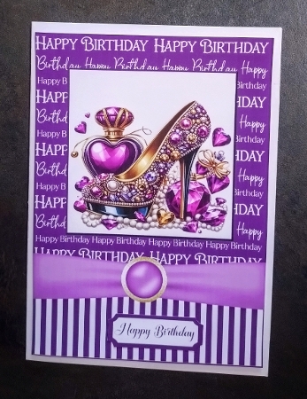 Birthday Queen Card 7x5 by Jackie Odonnell