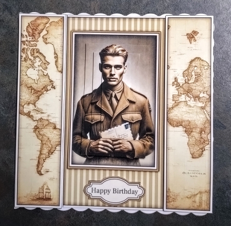 WWII Hero 7x7 Pyramage  Mini Kit - Letters From Home by Jackie Odonnell