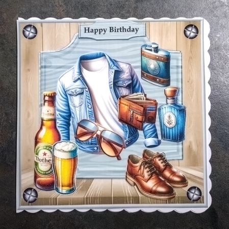 Male Card Happy Father´s Day Mini Kit by Jackie Odonnell