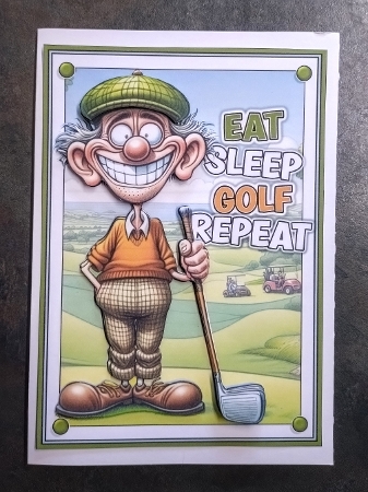 Eat. Sleep. Golf. Repeat.A5 Mini Kit – A Par-fect Birthday for the Golf Obsessed by Jackie Odonnell