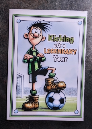 Kicking Off a Legendary Year A5 Mini Kit – Game On for Birthday Fun! by Jackie Odonnell