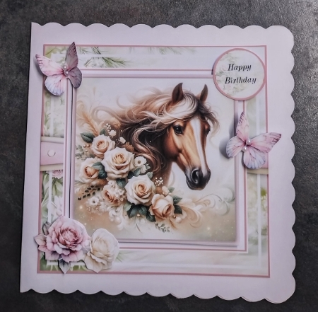 Majestic Horses and Roses by Jackie Odonnell