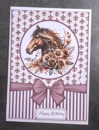 Boho Horse Card Front 7x5 by Jackie Odonnell