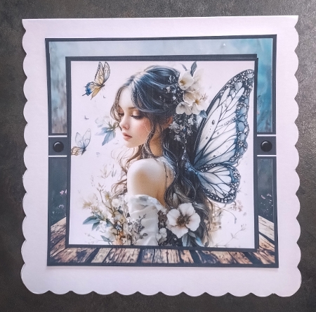 Fairy Tales Card Front With Matching Gift Tag 6x6 by Jackie Odonnell