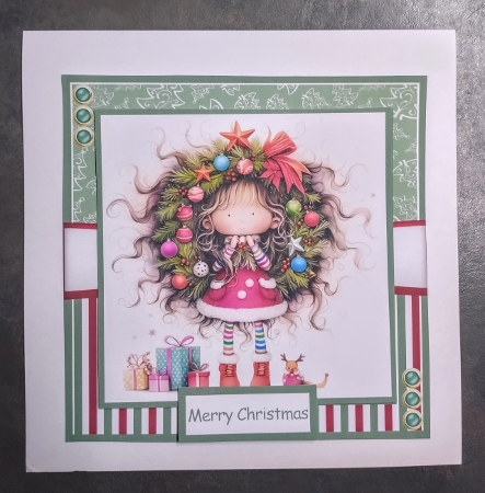 Casey and her Christmas Wreaths Mini Kit 7x7 by Jackie Odonnell