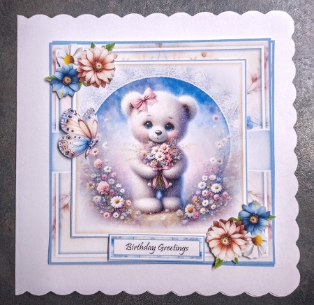 Wildflower Ted Mini Kit by Jackie Odonnell