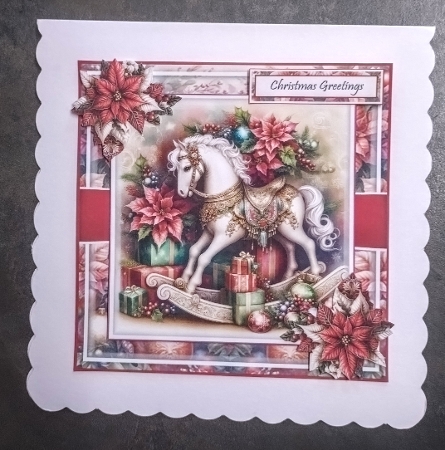 Festive Rocking Horse Mini Kit by Jackie Odonnell