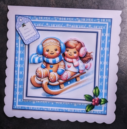 Gingerbread Christmas Greetings by Jackie Odonnell