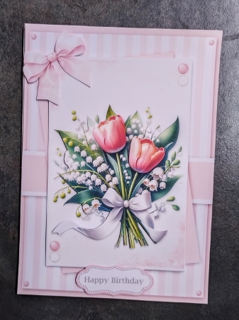 Pretty In Pink Floral Bouquet 5 by Jackie Odonnell