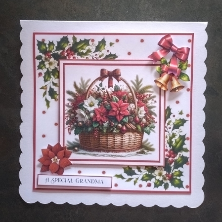Christmas Floral Baskets by Jackie Odonnell