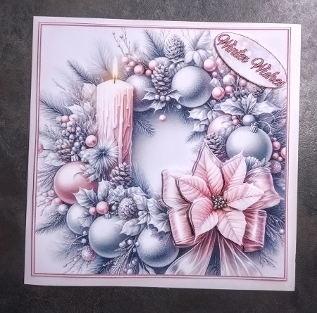 cup1381258_104105 - Festive Candle Mini Kit 7  **Includes 8X8, 7X7, 6X6 & 5X7 card bases**  