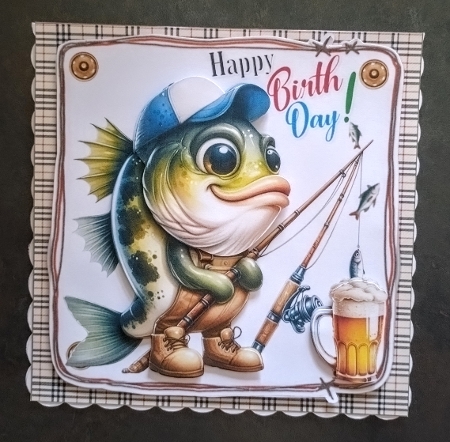 7x7 Fishing and a pint choice of four mini kit by Jackie Odonnell