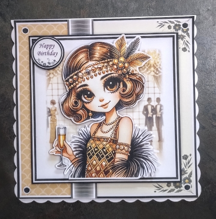 Art Deco Champagne Birthday by Jackie Odonnell