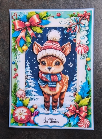 Lovely Christmas Greetings 4 by Jackie Odonnell