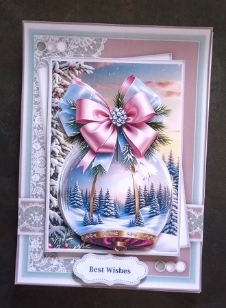 Winter Scene Beautiful Bauble 3 by Jackie Odonnell