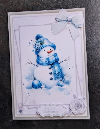  Set of 3 ~ Blue Christmas Wishes Mini Kit by Jackie Odonnell