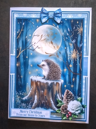 WINTER NIGHT FOREST by Jackie Odonnell
