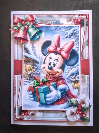 Minnie Christmas With 3 Toppers - Makes 3 Cards by Jackie Odonnell