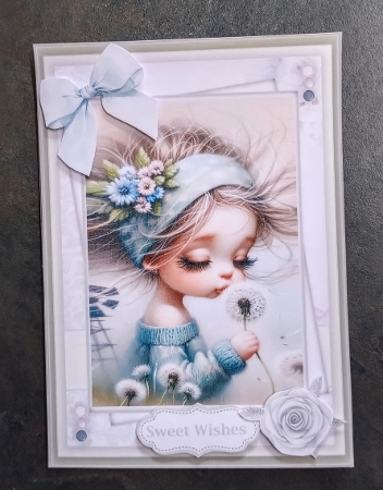  Set of 3 ~ Sweet Wishes ~ Girl by Jackie Odonnell