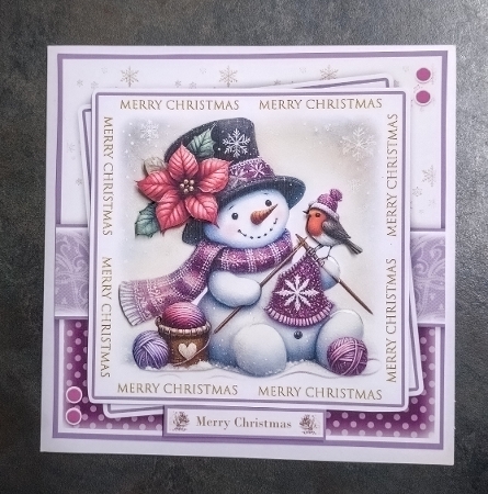 Knitting Snowman Mini Kit by Jackie Odonnell