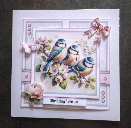Floral Garden Birds by Jackie Odonnell