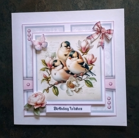 Floral Garden Birds by Jackie Odonnell