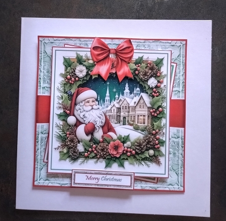 Papercut Christmas Eve With Set Of 4 Toppers by Jackie Odonnell