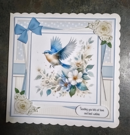 Bluebirds Flying by Jackie Odonnell