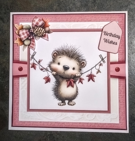 Cosy Critters #2 - 8x8 Card Fronts by Jackie Odonnell
