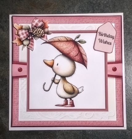 Cosy Ducklings - 8x8 Card Fronts by Jackie Odonnell