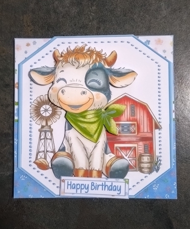 7x7 Farmyard wishes to Moo choice of four mini kit by Jackie Odonnell