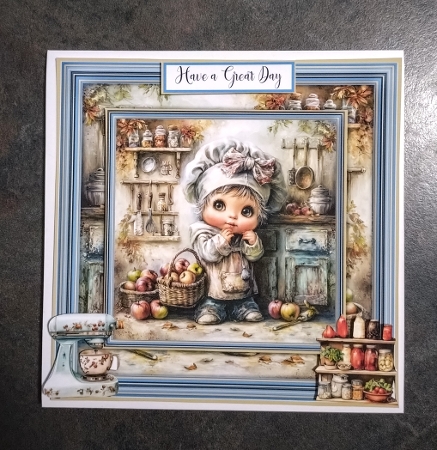 Vintage Little Chef - Mini Kit 6x6 by Jackie Odonnell