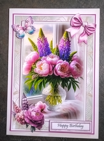 Peonies & Lupins Mini Kit  by Jackie Odonnell