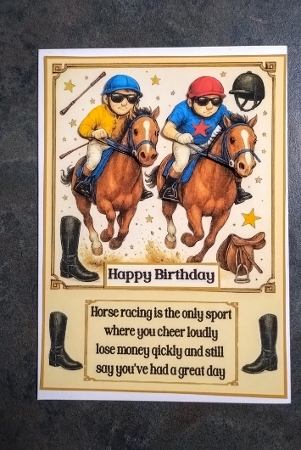 A day at the races 5x7 by Jackie Odonnell