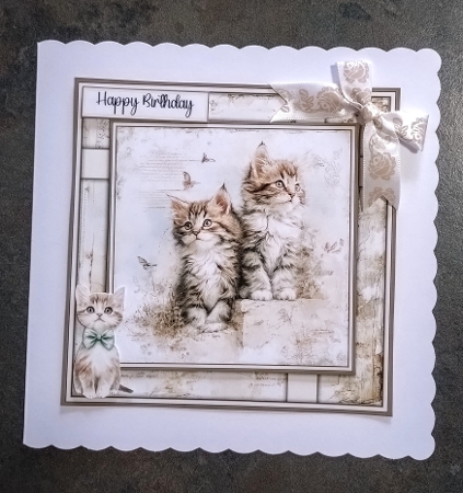 Vintage Kittens - Mini Kit 6x6 by Jackie Odonnell