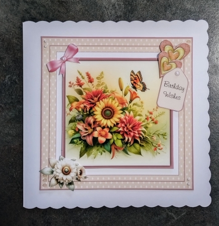 Sunflower Elegance - 6x6 Version by Jackie Odonnell
