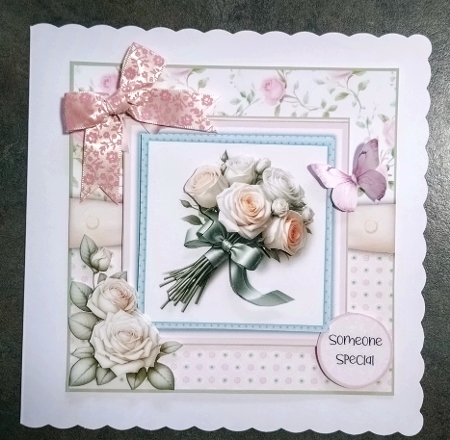 Pretty Pastel Posies - 6x6 Version by Jackie Odonnell