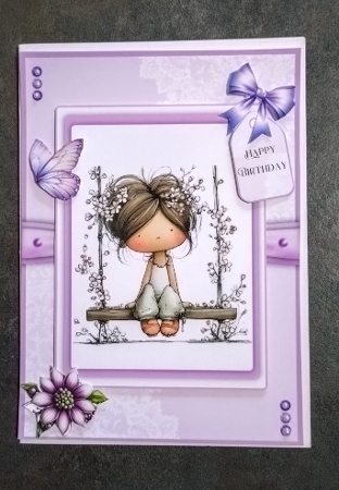 Wishing you a Lovely Day - 6x6 and 5x7 Version by Jackie Odonnell