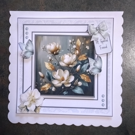 Decadent Magnolias - 6x6 and 5x7 Version by Jackie Odonnell