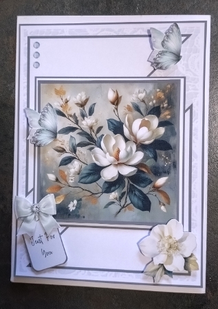 Decadent Magnolias - 6x6 and 5x7 Version by Jackie Odonnell