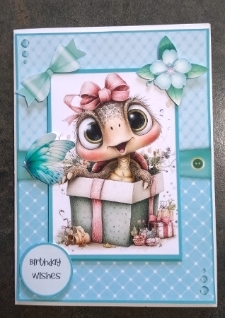 Have a Turtle-y Great Day - 6x6 and 5x7 Version by Jackie Odonnell