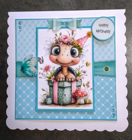 Have a Turtle-y Great Day - 6x6 and 5x7 Version by Jackie Odonnell
